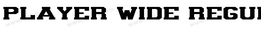 Player Wide Regular字体转换